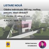 Cladire individuala 260 mp, rooftop, parcare, ideal clinica/IT